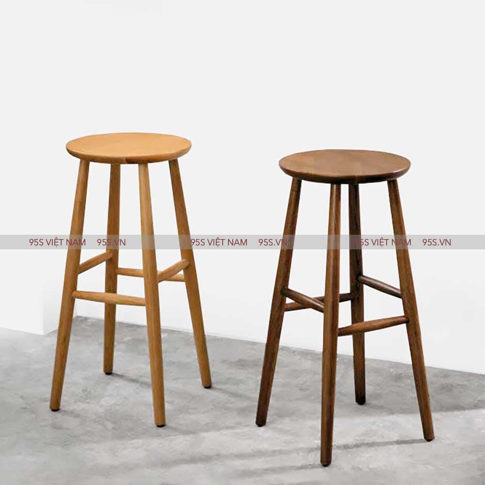 Ghế quầy bar gỗ mặt tròn Round Hà Nội – 95S VIỆT NAM Ghế Quầy Bar Gỗ Mặt Tròn Round Hà Nội – 95S Việt Nam