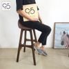 Ghế quầy bar cafe gỗ mặt đệm ERIK BUCH