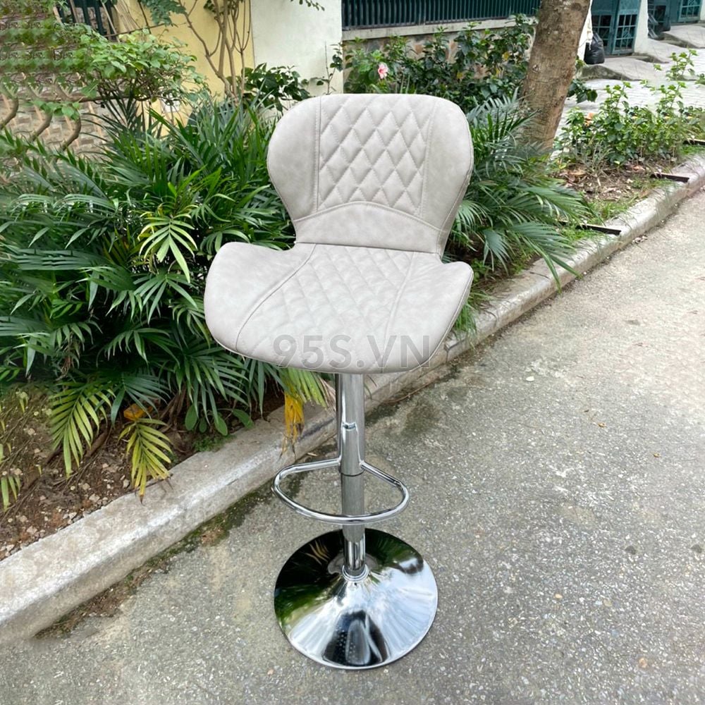 Ghế Quầy Bar Nâng Hạ Nệm Da Trám