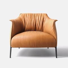 Ghế sofa đơn da nhăn Archibald Minotti phong cách Italia Ý