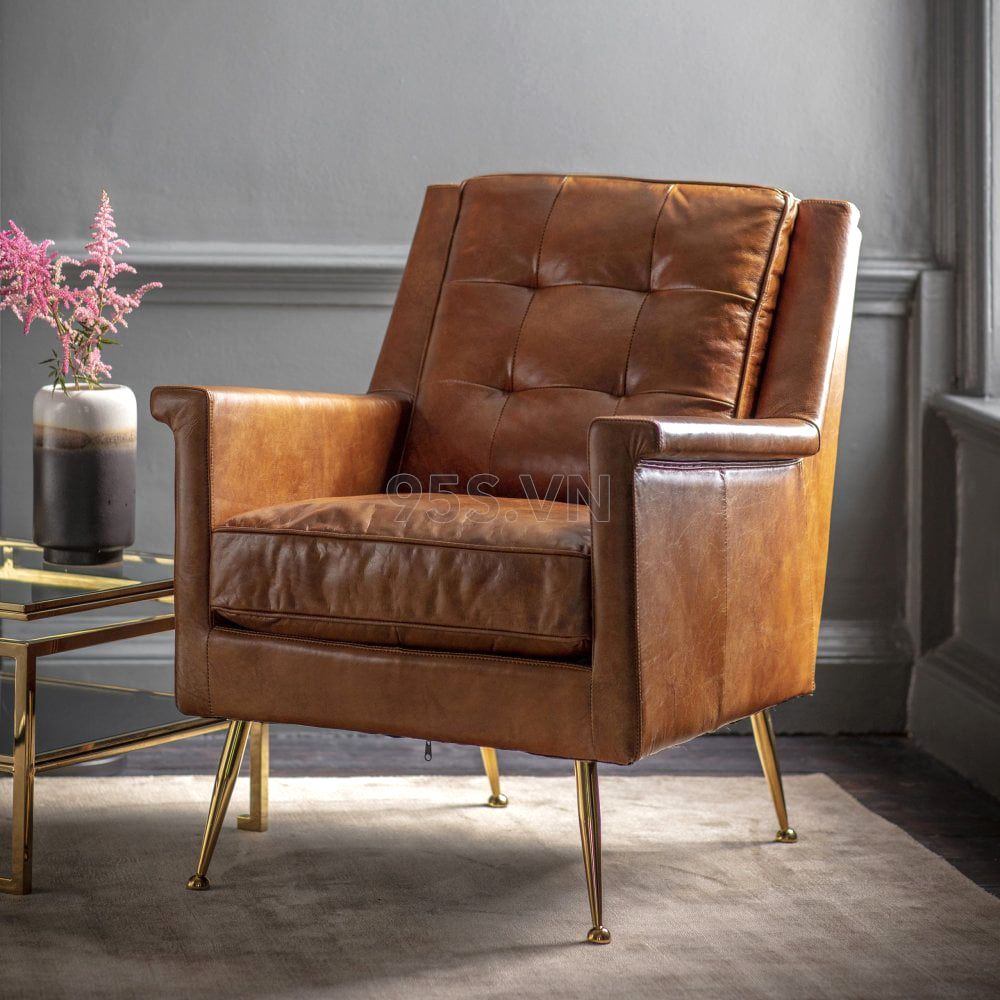 Ghế Sofa đơn da phong cách Ý Manero Minotti