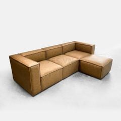 Ghế Sofa Góc L Modular Bọc Da