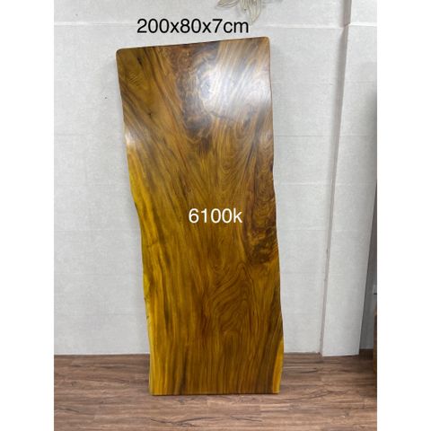 Bàn gỗ me tây nguyên tấm 200x80x7cm