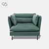 Sofa đơn NUBE bọc da phong cách Ý italia