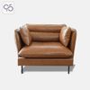 Sofa đơn NUBE bọc da phong cách Ý italia