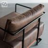 COLIN ARMCHAIR - Sofa đơn bọc da khung sắt phong cách Ý italia