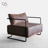 COLIN ARMCHAIR - Sofa đơn bọc da khung sắt phong cách Ý italia