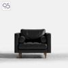 Sofa đơn LUCA Armchair bọc da phong cách Ý italia