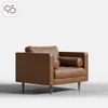 Sofa đơn LUCA Armchair bọc da phong cách Ý italia