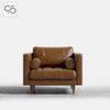 Sofa đơn LUCA Armchair bọc da phong cách Ý italia