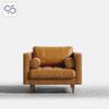 Sofa đơn LUCA Armchair bọc da phong cách Ý italia