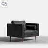 Sofa đơn LUCA Armchair bọc da phong cách Ý italia