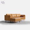 Sofa LUCA góc chữ L bọc da phong cách Ý italia