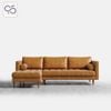 Sofa LUCA góc chữ L bọc da phong cách Ý italia
