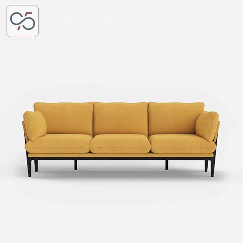 THE FLOYD sofa văng bọc vải nỉ chân sắt hiện đại