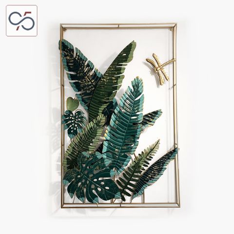 Decor treo tường tranh sắt lá Chuối