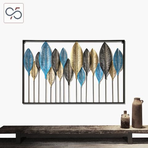 Decor treo tường tranh sắt lá cây Dương xỉ