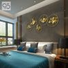 Decor treo tường tranh sắt lá ginkgo vòng tròn nhỏ