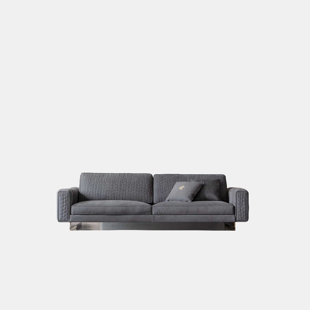Sofa Văng Nỉ 2 Chỗ Chân Cao