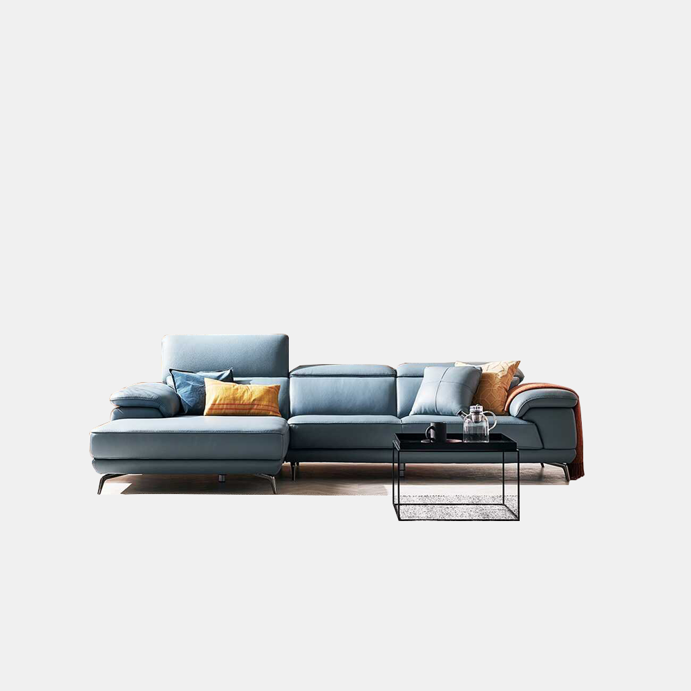 Sofa Góc Da 3 Chỗ Tựa Gật Gù