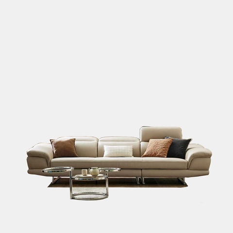 Sofa Văng Da 3 Chỗ Đệm Băng Tựa Gật Gù