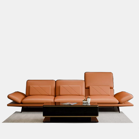 Sofa Văng Da 3 Chỗ Tựa Điều Chỉnh