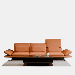 Sofa Văng Da 3 Chỗ Tựa Điều Chỉnh