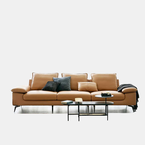 Sofa Văng Da 3 Chỗ Tựa Gối