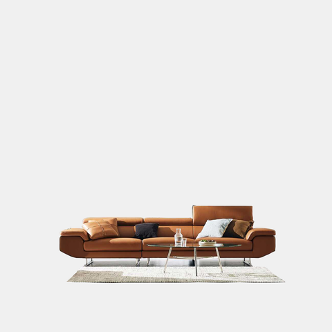 Sofa Văng Da 3 Chỗ Tựa Gật Gù