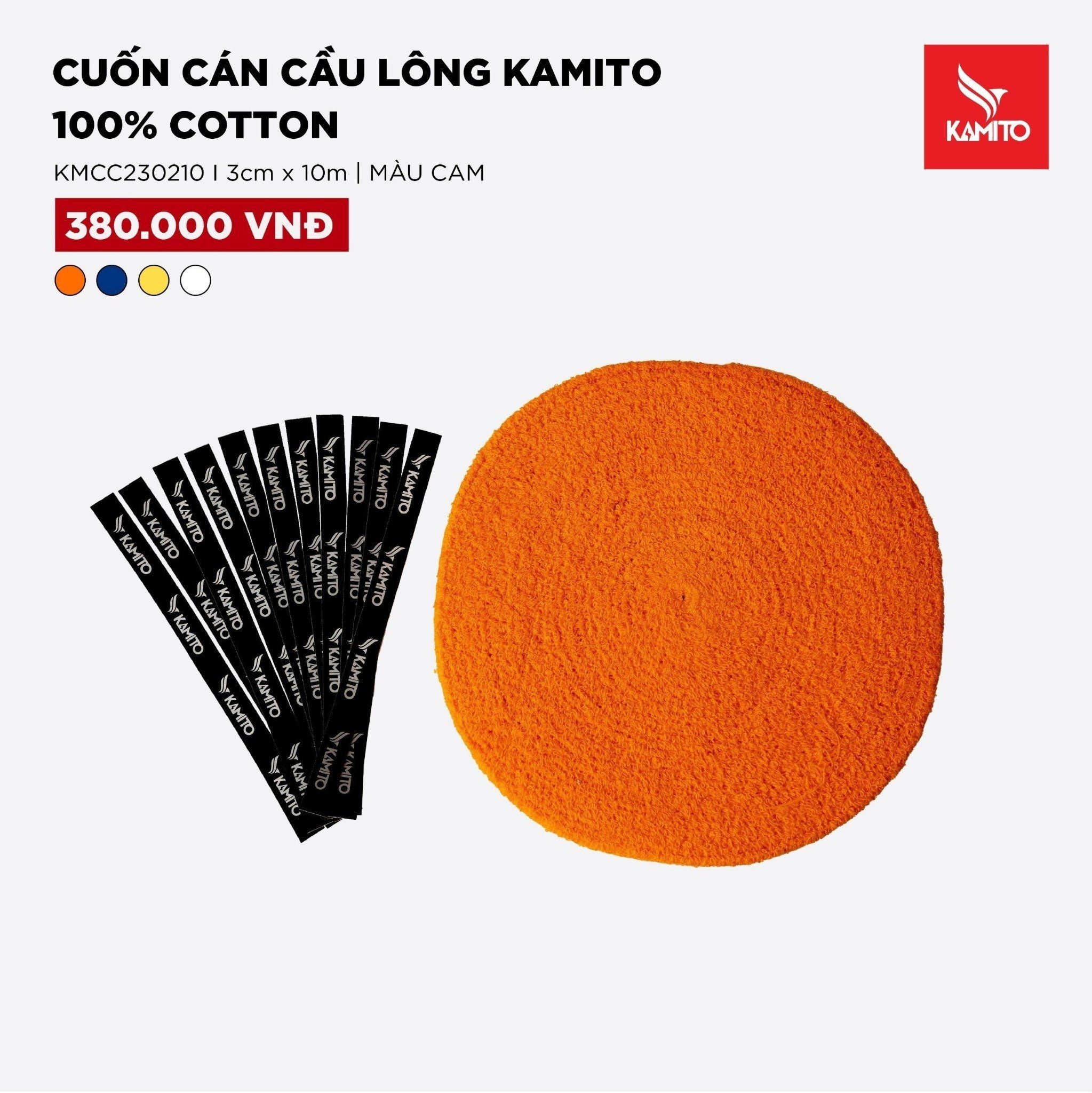  Cuốn cán cầu lông Kamito 100% cotton 