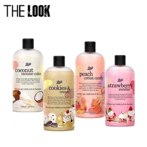 Sữa tắm tạo bọt và gội BOOTS 500ml