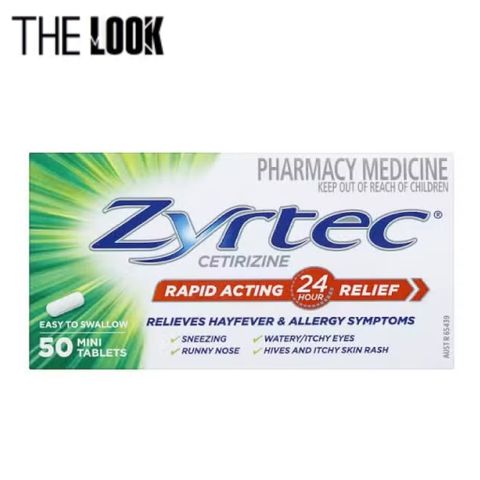 Viên uống dị ứng Zyrtec hắc hơi , mề đay , đỏ mắt (50v) - Úc