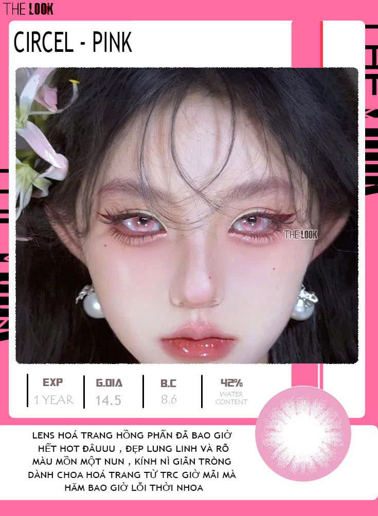 Kính Áp Tròng Circel Pink - Ultra Moist