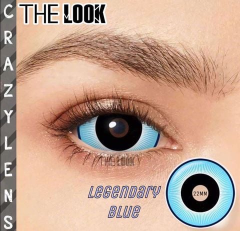 KÍNH ÁP TRÒNG CRAZY LENS 22mm ( Loại to) Legendary Blue