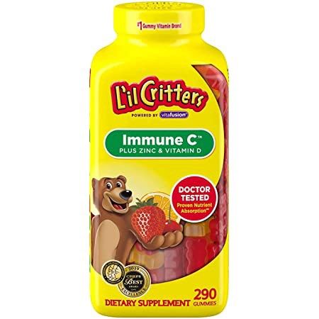 Kẹo dẻo gummy L'il Critter immune C (290v) - Mỹ