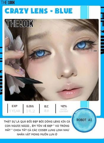 Kính Áp Tròng Crazy Robot AI - Lens Hóa Trang