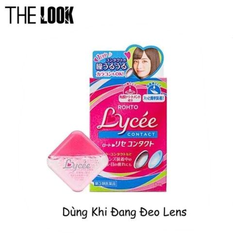 Nước nhỏ mắt Lycee Rohto dánh giảm đỏ, giảm mỏi mắt (8ml) - Nhật