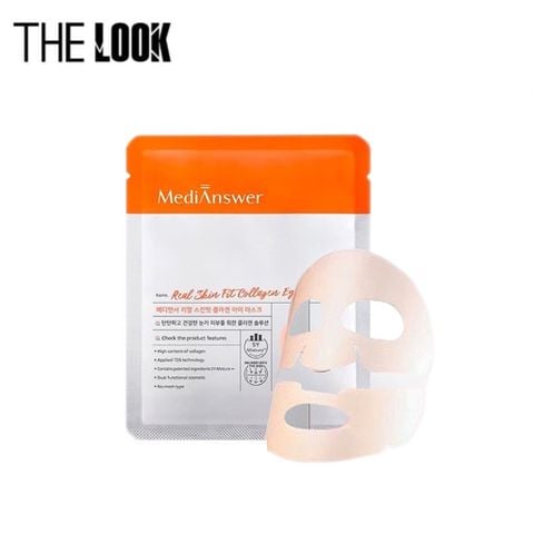 Nạ thạch phục hồi MediAnswer real skinfit collagen mask (màu cam)
