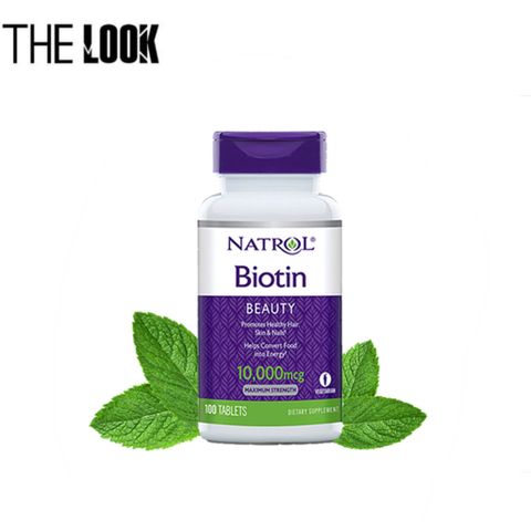 Viên uống mọc tóc Biotin Natrol 10.000mg (100v)