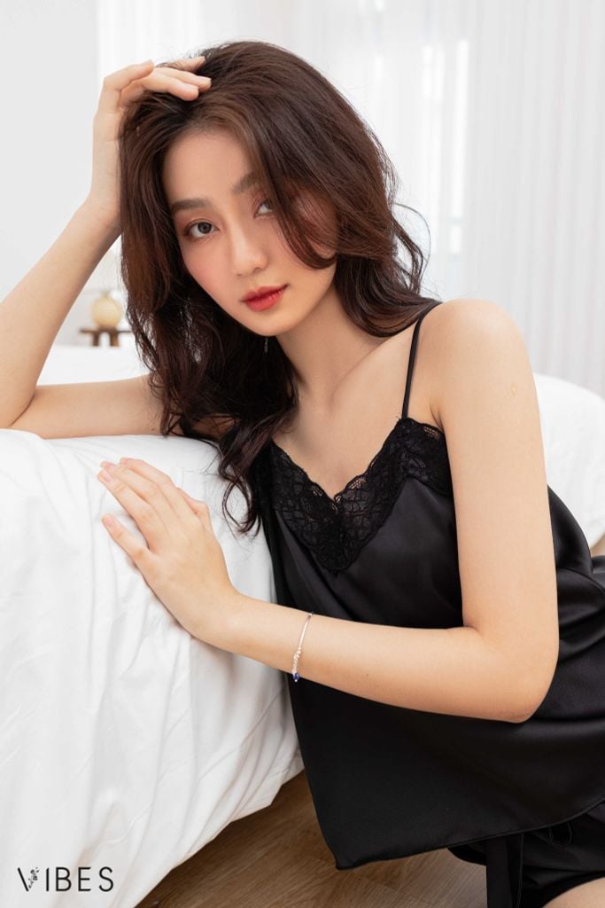 Đồ bộ 2 dây lụa trơn Jade Straps Set