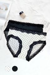 Quần lót chấm bi classic phối ren P025