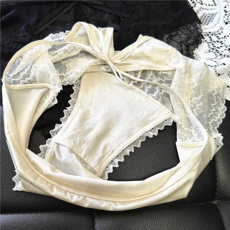 Quần lót su lạnh phối ren cutout P036