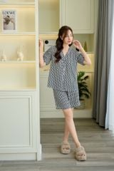 Pijama ngắn cổ V Vie Jet Py Set