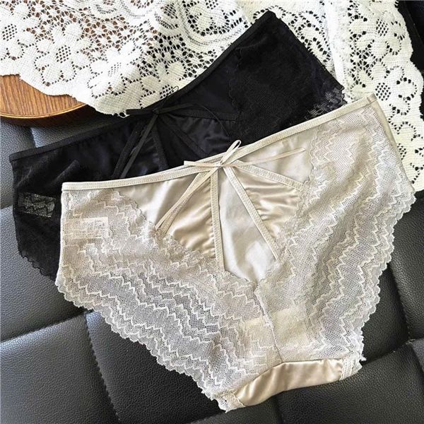 Quần lót su lạnh phối ren cutout P036
