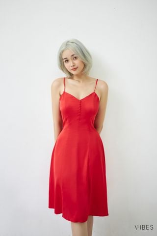 Váy ngủ lụa trơn Candy Lady Dress