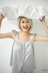 Đồ bộ lụa 2 dây cánh tiên Rena Straps Set