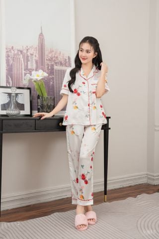 Pijama dài Garnet White Long Py Set