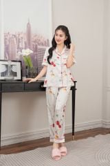 Pijama dài Garnet White Long Py Set