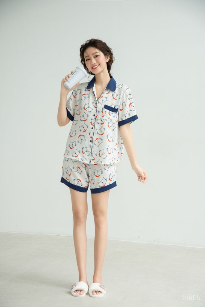 Pijama ngắn Cat Py Set