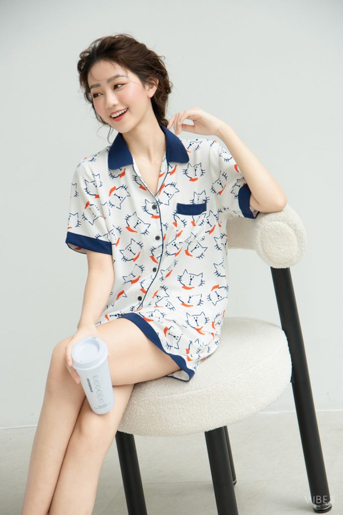 Pijama ngắn Cat Py Set